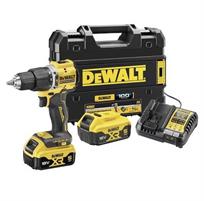 Trapano avvitatore con percussione DeWALT DCD100, 2 batterie 5 Ah